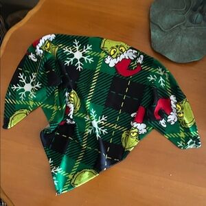 Dr. Seuss Green Plaid Grinch Dog Bandanna